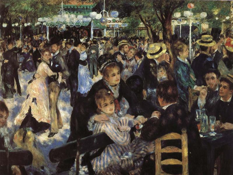 Pierre Auguste Renoir Red Mill Street dance oil painting image